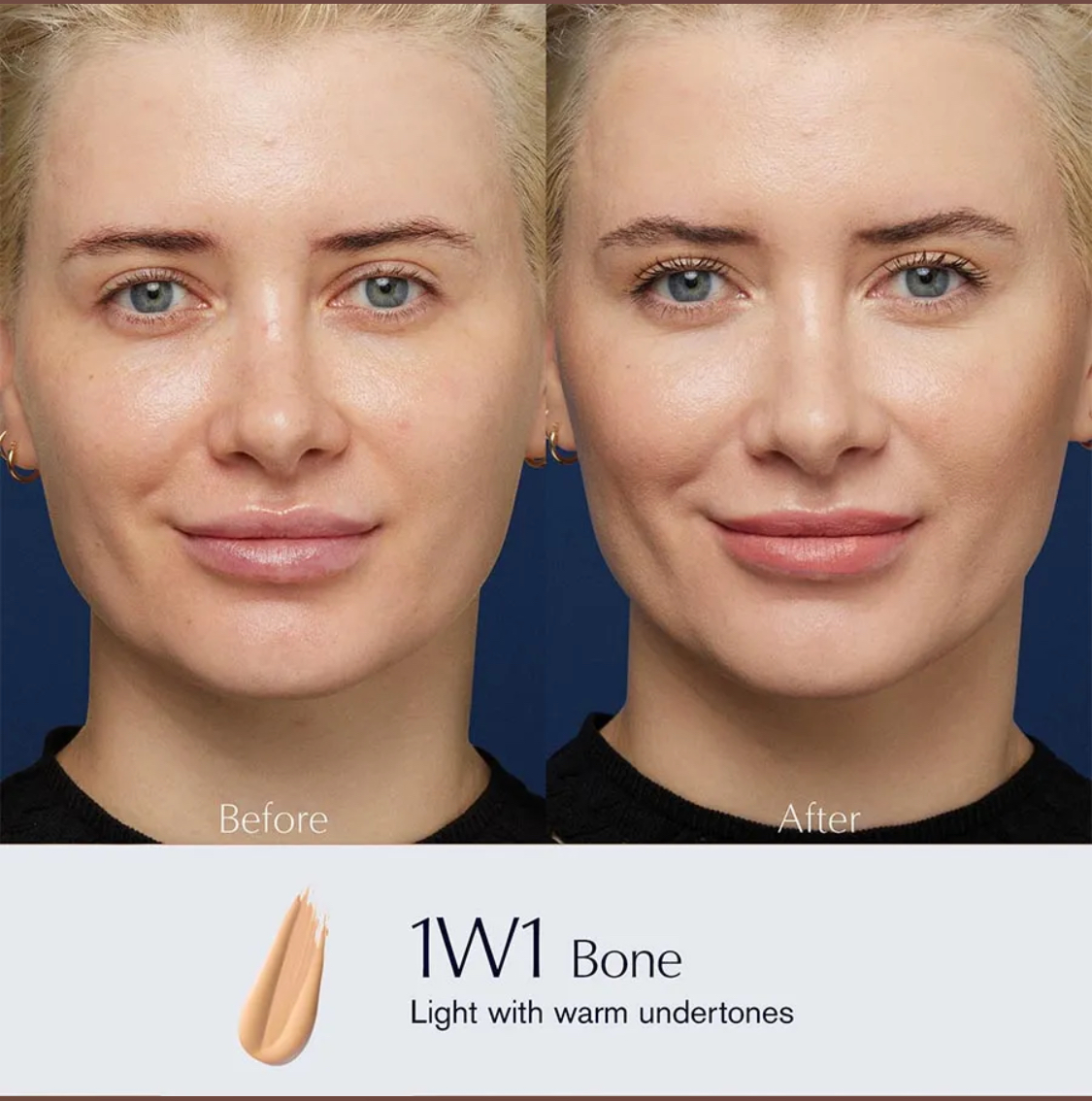 Kem Nền Estée Lauder Double Wear Stay In Place Foundation Intransférable Tone 1W1 Bone 30ml - Ảnh 2