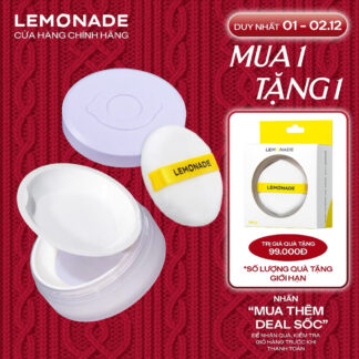 ￼Phấn phủ mỏng nhẹ kiềm dầu thuần chay chống nắng Lemonade Supermatte No Makeup Loose Powder 9g