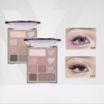 Bảng phấn mắt Veecci 10 ô mini 4.2g - Màu sắc Morandi dễ tán, trang điểm lâu trôi