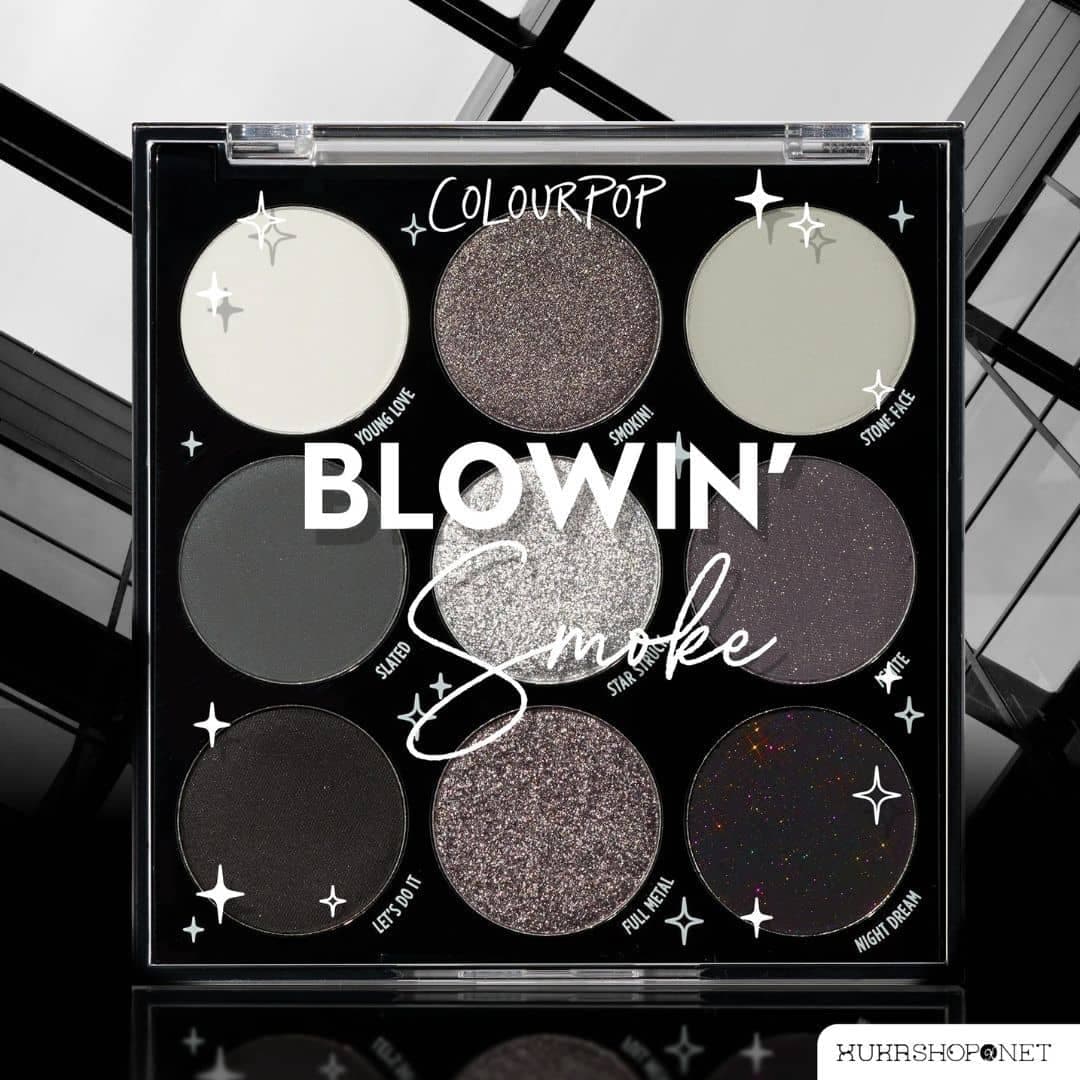 Bảng Mắt Colourpop Blowin' Smoke Eyeshadow Palette 9 Ô Màu