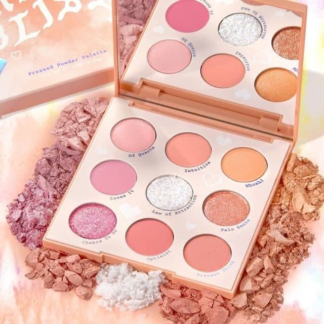 Bảng Phấn Mắt Colourpop Miss Bliss 9 Ô Màu Chống Thấm Nước Lâu Trôi (8.1g)
