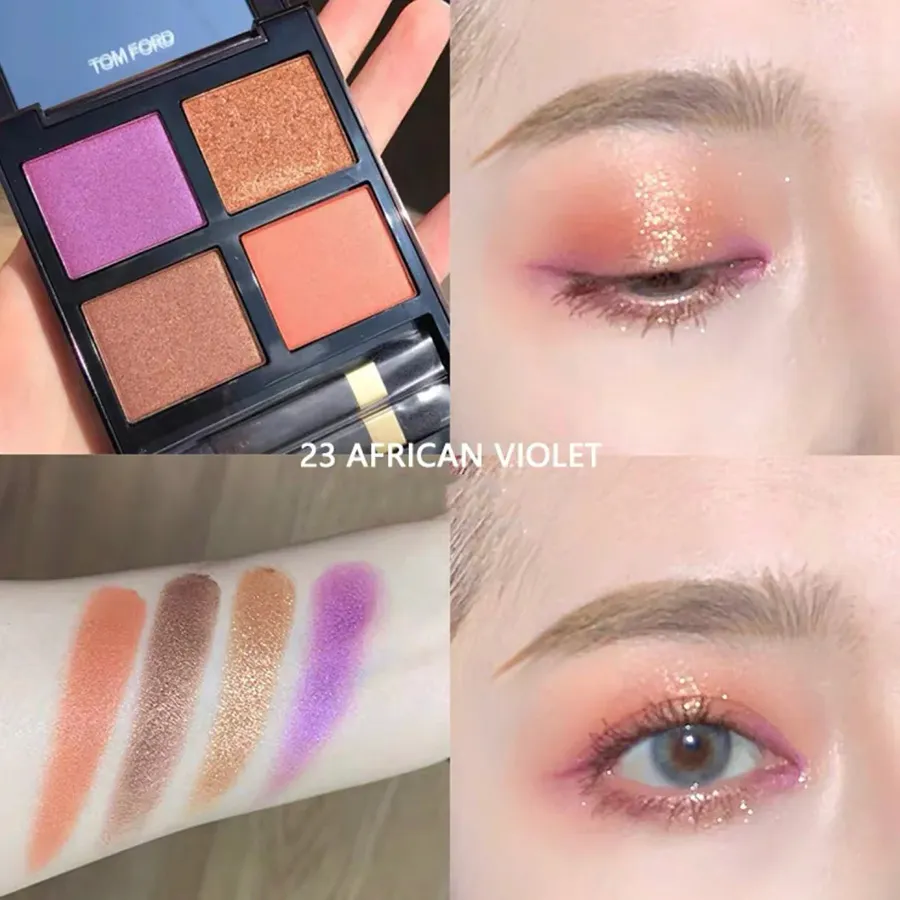 Bảng Phấn Mắt Tom Ford Eye Color Quad Eyeshadow Palette 23 African Violet 9g - Ảnh 3