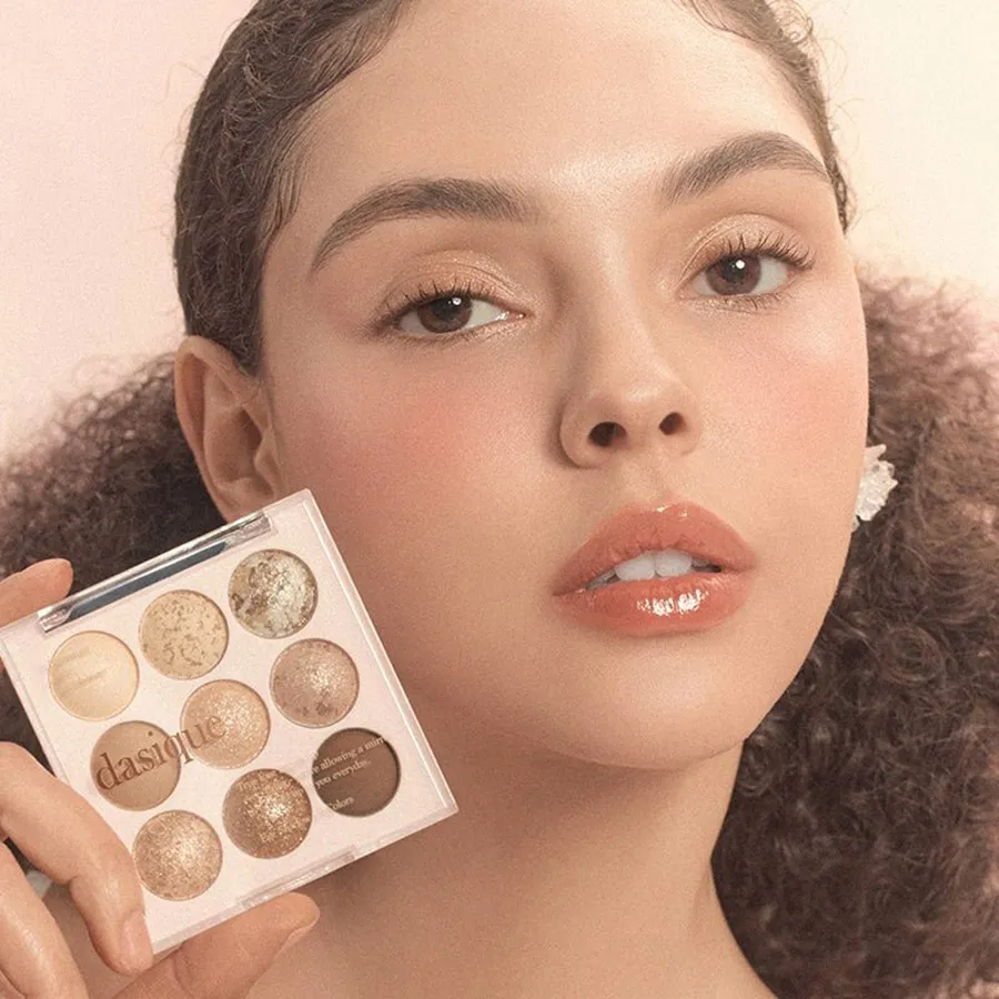 Bảng Phấn Mắt 9 Ô Dasique Shadow Palette 21 Almond Vanilla - Ảnh 3