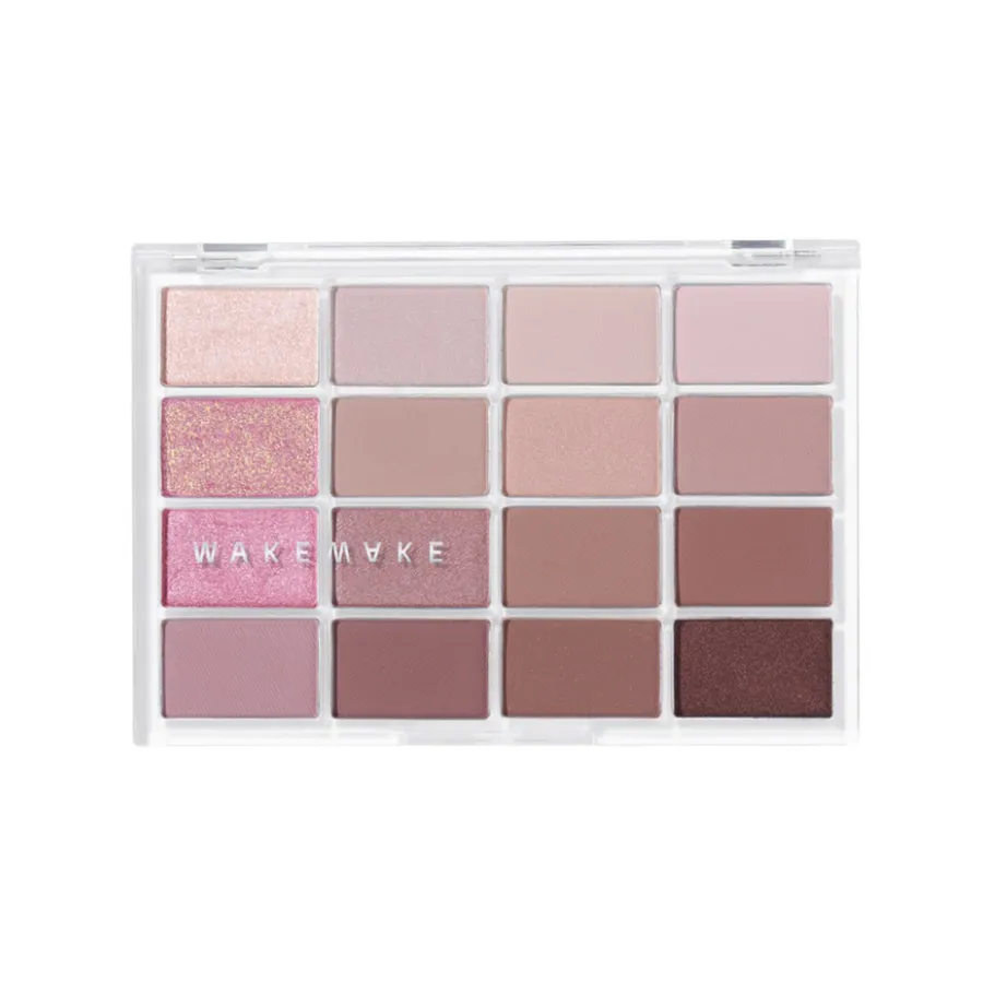 Bảng Phấn Mắt Wakemake Soft Blurring Eye Palette 16 Ô Tone 02 Lively Blurring - Ảnh 2