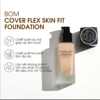 BOM Kem nền che khuyết điểm Cover Flex Skin Fit Foundation