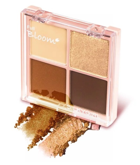 Phấn Mắt Silkygirl Full Bloom Shadow Quad 4 Ô Có Nhũ - Màu Sắc:01 Dazzling Lily