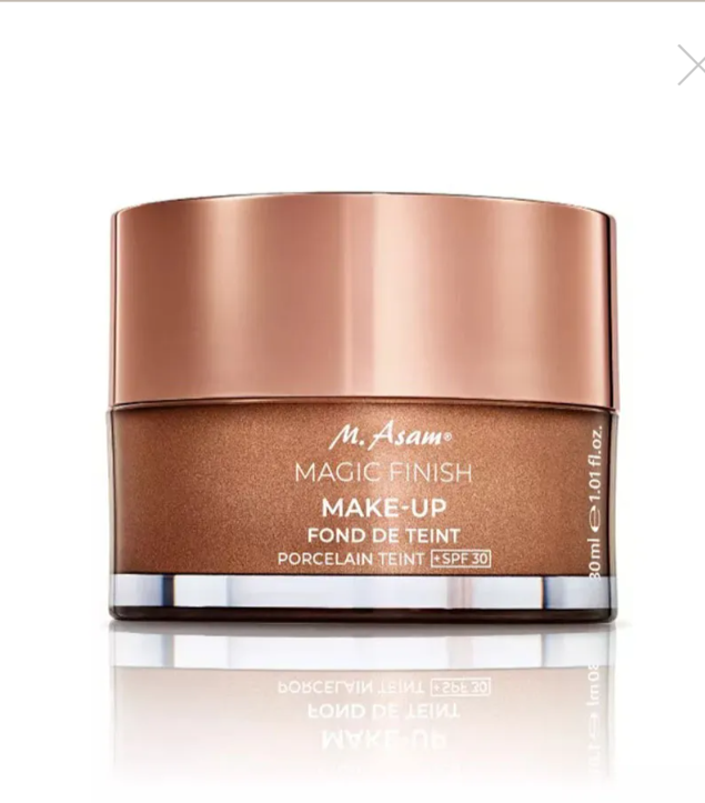 Kem Nền Trang Điểm Và Chống Nắng M. Asam Magic Finish Make-Up Porcelain Teint SPF30 4 in1 Tone Sáng 30ml