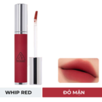 Son Lì 3CE Mịn Môi Whip Red - Đỏ Mận