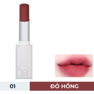 Son Mịn Lì B.O.M #01 Bitter Rose - Đỏ Hồng