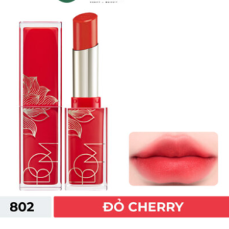 Son Lì B.O.M 802 Đỏ Cherry