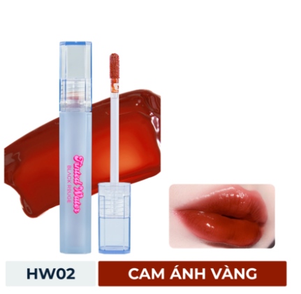 Son Bóng Black Rouge HW02 Casual Burnt - Cam Ánh Vàng