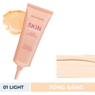 Kem Nền Silkygirl Skin Perfect 01 Light Màu Sáng